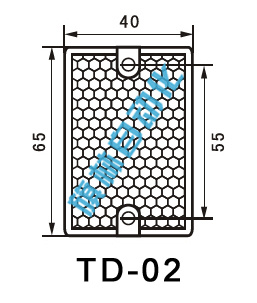 TD-02光电开关反光板尺寸图