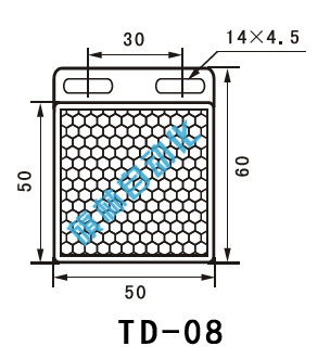 TD-08光电开关反光板尺寸图